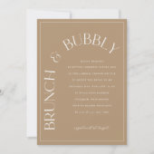 Fête des mariées Brunch & Bubbly Invitation (Devant)