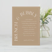 Fête des mariées Brunch & Bubbly Invitation (Debout devant)