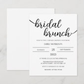 Fête des mariées Brunch Invitation boho (Devant / Derrière)