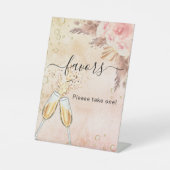 Fête des mariées bubbly brunch signe de faveur (Recto)