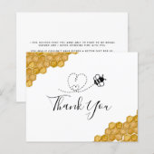 FÊTE DES MARIÉES BUDGET Carte de remerciements de (Devant / Derrière)