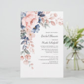 Fête des mariées budgétaire Carte d'invitation flo (Debout devant)