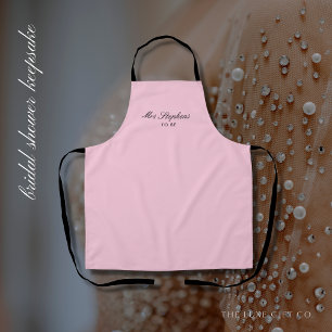 Fête des mariées Cadeau femme rose tablier Typogra