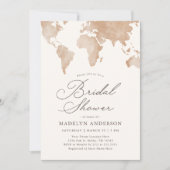 Fête des mariées Carte du monde de voyage (Devant)