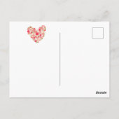 FÊTE DES MARIÉES | Carte postale Watercolor Floral (Dos)