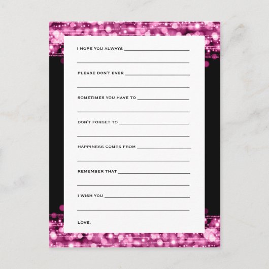 Fête des mariées Cartes de conseil Fête Étincelles (Devant)