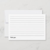 Fête des mariées Cartes de recettes cardiaques per (Dos)