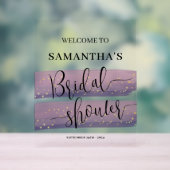 Fête des mariées céleste Pastel Mauve Bienvenue (Neutre)