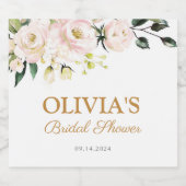 Fête des mariées Champagne Étiquette Vin mousseux  (Étiquettes simples)