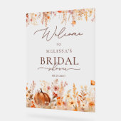 Fête des mariées Citrouille Boho Automne Aquarelle (Angle)