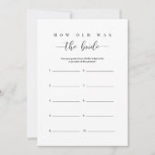 Fête des mariées Comment était la carte de mariée (Devant)