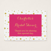 Fête des mariées Confetti en or rose Favoriser les (Devant)