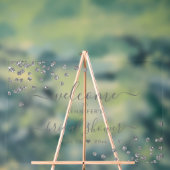 Fête des mariées Confetti moderne Bienvenue Argent (Neutre)