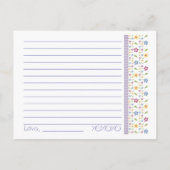 Fête des mariées Conseils de mariage et cartes de  (Dos)