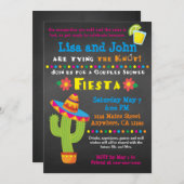 Fête des mariées Couples Fiesta Invitation (Devant / Derrière)