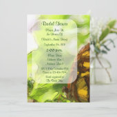 Fête des mariées d'aquarelle papillon Invitation (Debout devant)