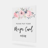 Fête des mariées d'aquarelle rose Floral Recette (Angle)