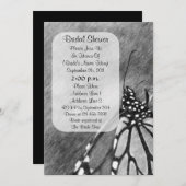 Fête des mariées d'art papillon Invitation (Devant / Derrière)