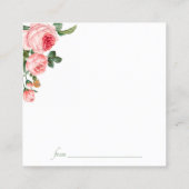 Fête des mariées Date Carte de nuit Blushing Rose (Dos)