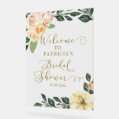 Fête des mariées d'automne citrouille vert Affiche (Angle)