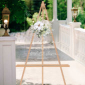 Fête des mariées d'automne citrouille vert Affiche