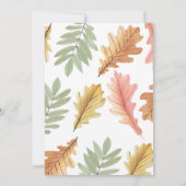 Fête des mariées d'automne Invitation, Invitation  (Dos)