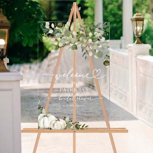 Fête des mariées d'automne verdoyante Bienvenue