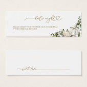 Fête des mariées d'automne verdoyante Date Cartes  (Devant & derrière)