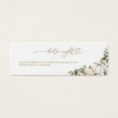 Fête des mariées d'automne verdoyante Date Cartes  (Devant)