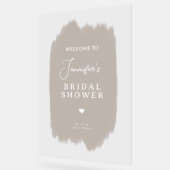 Fête des mariées de bienvenue Script Peinture beig (Angle)