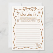 Fête des mariées De Café Devinez Qui Suis Je Carte (Devant)
