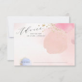 Fête des mariées de carte conseil Abstrait Pastel  (Devant)