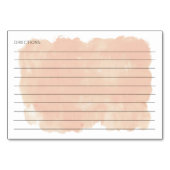 Fête des mariées de cartes de recettes couleur ros (Dos)