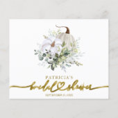 Fête des mariées de Citrouille de verdure Cartes d (Dos)