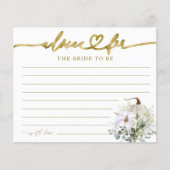 Fête des mariées de Citrouille de verdure Cartes d (Devant)