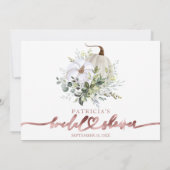 Fête des mariées de Citrouille de verdure Cartes d (Dos)