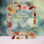 Fête des mariées DE FEUILLES DE CHUTE SIGNE ACRYLI (Neutre)