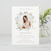 Fête des mariées de germe de prairie Invitation ph (Debout devant)