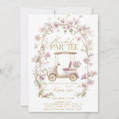 Fête des mariées de golf Invitation parte nuptiale (Devant)