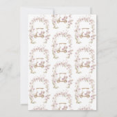 Fête des mariées de golf Invitation parte nuptiale (Dos)