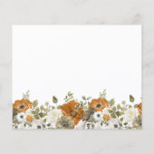 Fête des mariées de la carte de recette chute dans (Dos)