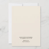 Fête des mariées de la carte d'embarquement Advent (Dos)