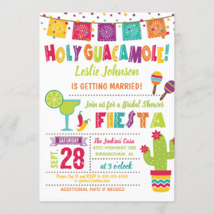 Fête des mariées de la Sainte Guacamole Invitation
