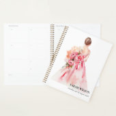 Fête des mariées de Mariage d'aquarelle minimale (Devant avec enveloppe)