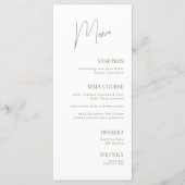 Fête des mariées de menu plat (Devant)