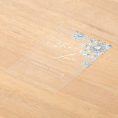 Fête des mariées de neige en amour Invitation acry (Poser)