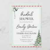 Fête des mariées de Noël Invitation (Devant / Derrière)