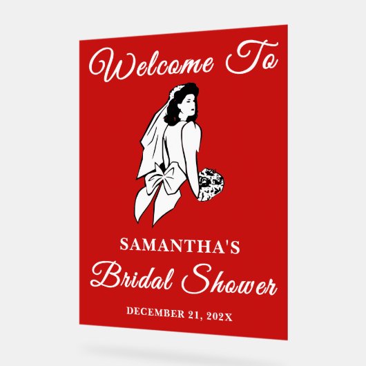 Fête des mariées de Noël Red Script (Angle)