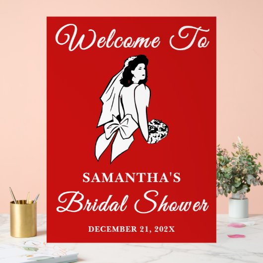 Fête des mariées de Noël Red Script (Mariage)