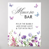 Fête des mariées de papillons moderne Affiche de b (Devant)